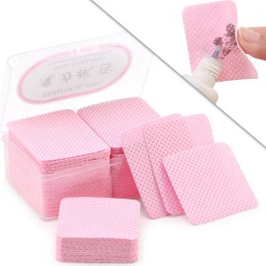 Narzędzia Nowe chusteczki papierowe bawełniane rzęsy zmywacza do usuwania kleju
