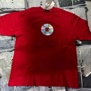 24SS Paris CD rejestruje Walentynkowe Ekskluzywne krótkie t-shirt z krótkim rękawem dla pary mężczyzn i kobiet, World of Legends