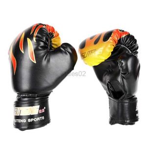 Rękawiczki bokserskie ochronne dla mężczyzn pu karate muay thai guantes de boxeo darmowa walka mma sanda trening dla dzieci sprzęt dla dzieci yq240318