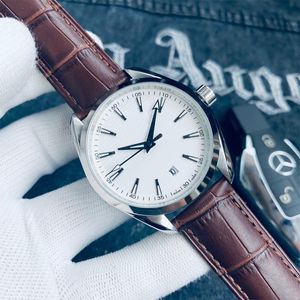 OMG Designer Watch Wysoka jakość skórzana stal nierdzewna 41 mm Wodoodporna męska zegarek Luxury Automatyczny zegarek mechaniczny