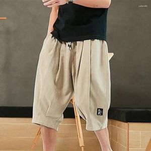 Shorts masculinos verão solto casual streetwear calças curtas