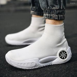 Casual Shoes High Top Socks Running Women Sneakers Men Sport Breathable Sock Sneaker Basketball Vulcanize Ankle Boots