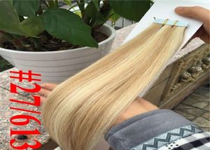 Toppkvalitet 10a Indian Remy Human Hair Body Wave14quot26quot PU Tape On Hair Extensions 1603903924039039 TAPE HA1706738