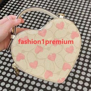 Womens Mens Black White Sacoche Heart Bag Strap Leather Purse Luxurys Handbag Pink Designer Shoulder Top Handle Strawberry CrossBody Clutch Denim City Tote Bags