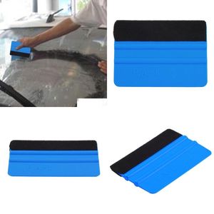 Other Car Lights Vinyl Film Wrap Tools Squeegee With Felt Soft Wall Paper Scraper Mobile Sn Protector Install Tool Drop Delivery Autom Dhbe8