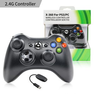 Per Microsoft Xbox 360 Controller di gioco wireless 2.4G Gamepad Joystick mimetico dorato Controller doppio shock con scatola al minuto
