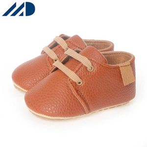 Hbp sapatos infantis de couro macio, sem marca, sapatos infantis de couro macio, venda quente de 0-1 anos, sola de borracha casual, sapatos infantis