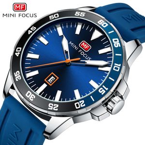 MINI FOCUS orologio da uomo con nastro in silicone impermeabile per studenti sportivi di marca 0020G