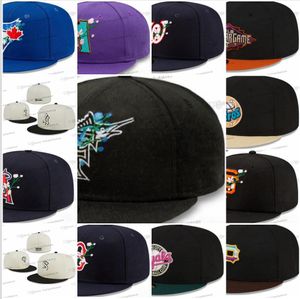 2024 Men's Baseball Fitted Hats Black Atlanta peachtree Sport Full Closed Designer Caps sakura Angeles baseball cap Chapeau Stitched Pached on side Jan30-018