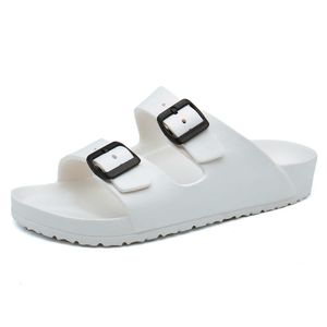HBP Sapatos de chinelo de alta qualidade sem marca, cinta de plataforma, fivela de cinto, sandálias unissex de praia