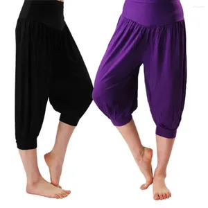 Active Pants Women Yoga Comfy Pant Leggings Colorful Bloomers Dance TaiChi Full Length Modal Clothes