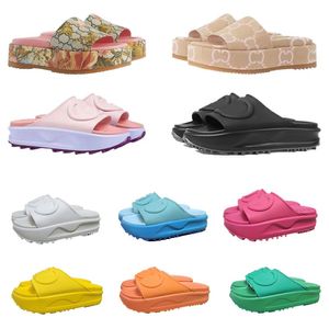 Designer Slippers and Sandals Platform Men's and Women's Shoes Rubber Thick Sole Slide Show Fashion Easy to Wear Style Sandals and Slippers 35-45