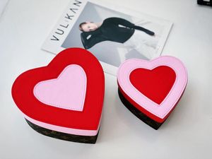 Bolsas de cosméticos Caixa de jóias em forma de coração Princesa Armazenamento simples Mão Brincos coreanos de grande capacidade