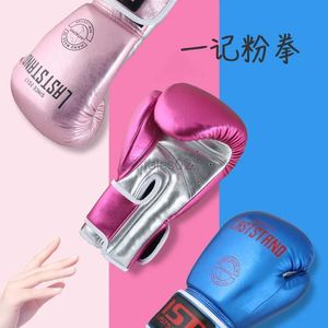 Equipamento de proteção Mulheres / meninas luvas de boxe profissional Muay Thai PU Couro Luvas de boxe Homens MMA Gym Training Luvas de boxe crianças adultos yq240318