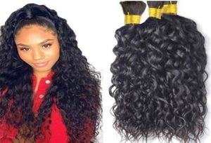 Natural Wave Hair Bulk 9A Water Bulk For Braiding No Attachment Wet and Wavy Style36636842444220
