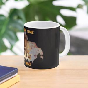 Canecas É NOSSO TEMPO AQUI PARA BAIXO!Caneca de Café Xícaras de Café Alfândega Café Kawaii