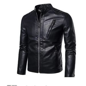Jaqueta de couro falso masculino 2023, jaqueta masculina de outono para motocicleta, jaqueta branca de couro mascina, casacos pu 5xl, gota de dhrzb, 2023