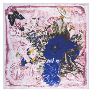 Lyxvarumärke 130 cm Bandanna Twill 100% Silk Scarf Women Square Scarves Kerchief for Ladies Fashion Shawl Ponchos Y Capas Mujer 240314