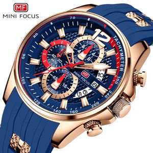 Mini Focus Fashion Sports Waterproof Kwarc Large Dial Glow Men's Watch 0350G