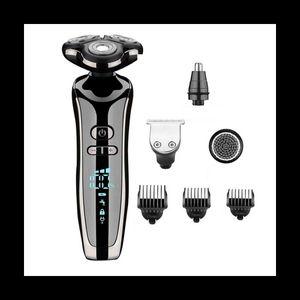 Electric Shavers Mens Electric Shaver 4D Electric Beard Trimmer USB Laddning Professionell hår Clipper Vuxen Hår Clipper Q240318