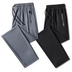 Plus size 8xl 7xl 6xl calças esportivas masculinas de secagem rápida calças dos homens corredores roupas esportivas sólido moletom masculino elástico 240318