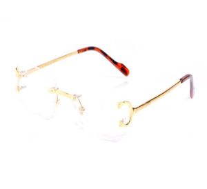男性のためのファッションクラシックレトロスタイルのアイウェア有名なファッションクリアレンズメタルフレーム型眼鏡合金スクアーオクルスサングラス1639401