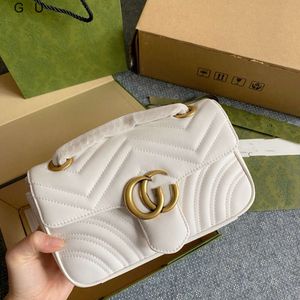 Designer Purse Women's Handbag Store %60 Wholesale Retail Free Shipping Original Qi Ma Meng Love Chain Bag Marmont Wave Pattern Single Shoulder Straddle Womens