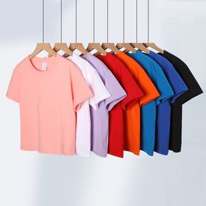 220gsm أطفال إسقاط كتف القميص قمم القميص قمم قصيرة بأكمام قصيرة للتسامي الصيفي Batwing Sleeve Crewneck الأطفال الصغار