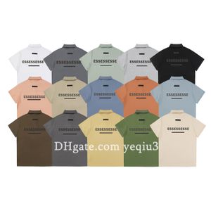 Män polos casual t skjortor 3d bokstavsdekoration på den bakre dagliga fritiden polos trendig tee designer t skjortor mode bekväm polos polo skjorta andningsartyg