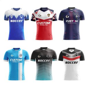 Versione personalizzata per giocatore a sublimazione completa Maglie da calcio Maglia a maniche corte lunga da allenamento traspirante T da calcio da uomo 240312