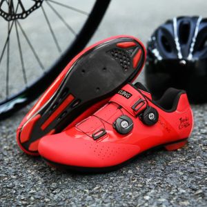 Botas de inverno MTB Sapatos de ciclismo Road Sneakers Men White Bike Speed Racing Women Women Bicycle Shoes SPD Cleat Flat Sport Cycling Shoes