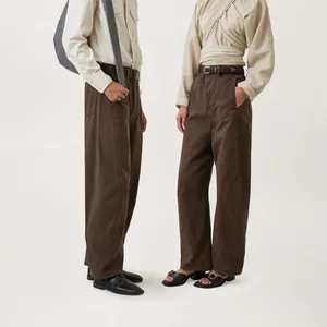 Spodnie damskie niszowe design modne luźne spodni proste