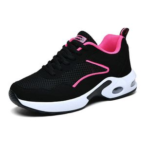 HBP Scarpe da donna a fondo piatto autunnali e invernali non di marca Nuove scarpe da ginnastica atletiche da passeggio casual con cuscino d'aria