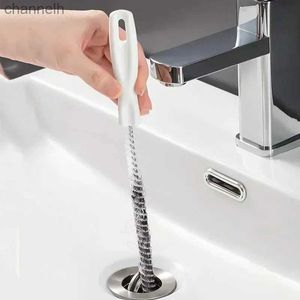 Other Household Cleaning Tools Accessories Unblocker Drain Plunger and Sinks Flexible Cleaner Plugged Hole Removal Tool Bathroom Hair Sink Brush 240318