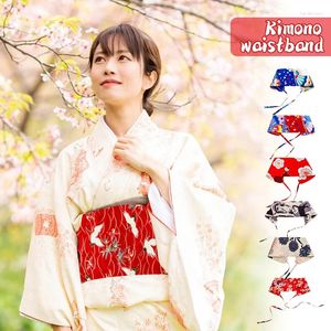 Kemerler Japon tarzı kimono yukata obi kemer Çin geleneksel hanfu elbise kanat kravat saten bel bandı aksesuarları