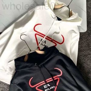 Men's Hoodies & Sweatshirts designer Autumn mens hoodie couples hooded sweater hoodies men cow head inverted triangle print pullover long-sleeved coat 5MUS