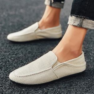 Schuhe 2022 Neue Modebeträge Männer atmungsbezogene lässige Schuhe Klassische Leinen Sneaker männliche Sommer billige Fahrschuhe für Männer