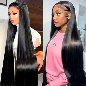 13X4 13x6 Straight Lace Frontal Human Hair Wigs Brazilian Bone Straight Lace Front Wig Human Hair 4x4 Lace Closure Wig For Women250%
