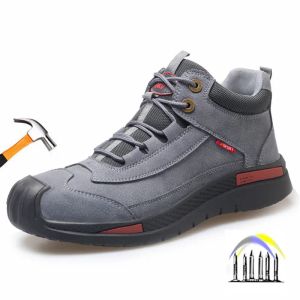 Stivali scarpe di sicurezza impermeabile uomo scarpe da saldatura anti -scintilla scarpe da lavoro anti -foratura da lavoro in acciaio boot slip slip work sneaker di sicurezza