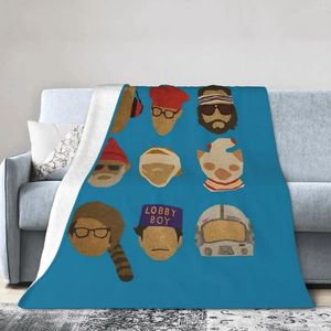 Blankets Flannel Throw Blanket Wes Anderson's Hats Soft Bedspread Warm Plush For Bed Living Room Picnic Travel Home Couch