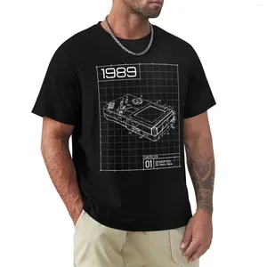 8-bitowe polo 8-bitowe ręczne schematy techniczne Blueprint Retro Old School Fideo Game T-shirt estetyczne odzież męskie koszule treningowe