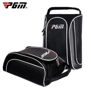 Bags PGM Portable Golf Shoes Bag Zipper Shoe Case Breathable Water Resistant Carrier Shoe Accessory XB002