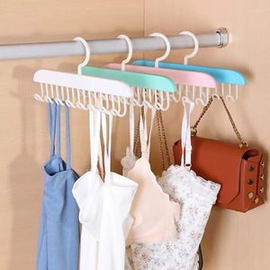 Hangers 8 Hooks Bra Hanger Belt Vest Clothes Storage Rganizer Rack Tie Hats Scarf Holders Space Saving Wardrobe