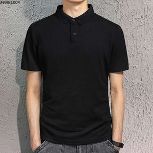 Designer kortärmad t-shirt herrar polo skjorta med krage sommarföretaget lapel Paul Solid Gray Minimalist Upper Plagment Half w