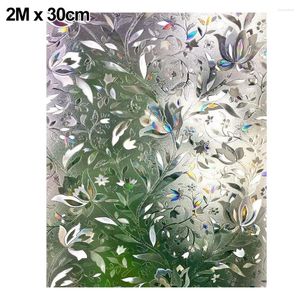 Window Stickers 2meters Frosted Glass Film For Self-Adhesive Strips Opaque Privacy Decoration