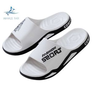 HBP Non-Brand Cool Slippers Unisex Summer Outdoor Beach Shoes New Casual Breathable Flip Flops Man Non-slip PVC Indoor Bathroom