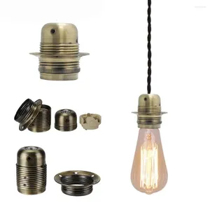 Uchwyty lampy ceramiczny rdzeń Edison E27 Uchwyt żarówki DIY