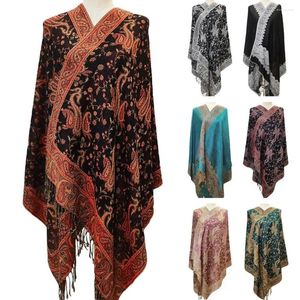 Lenços Tassel Lenço Longo Moda All-Match Paisley Pashmina Xale Respirável Oversize