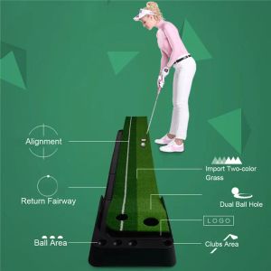Aids Indoor Golf, Putting Green, Golf Practice, Putting Mat, Golf Green Mat, 1/2hole Training and Practice At Home or Office
