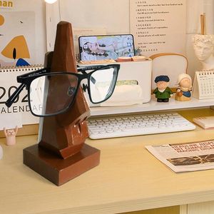 Haczyki gipsowe posąg mini świąteczne kulki Działaj okular Ręcznie rzeźbiony z nosa w nos